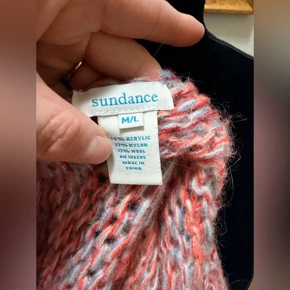 Sundance favorite hue cardigan - boho ombré balloon sleeves size M/L wool blend - Picture 13 of 13